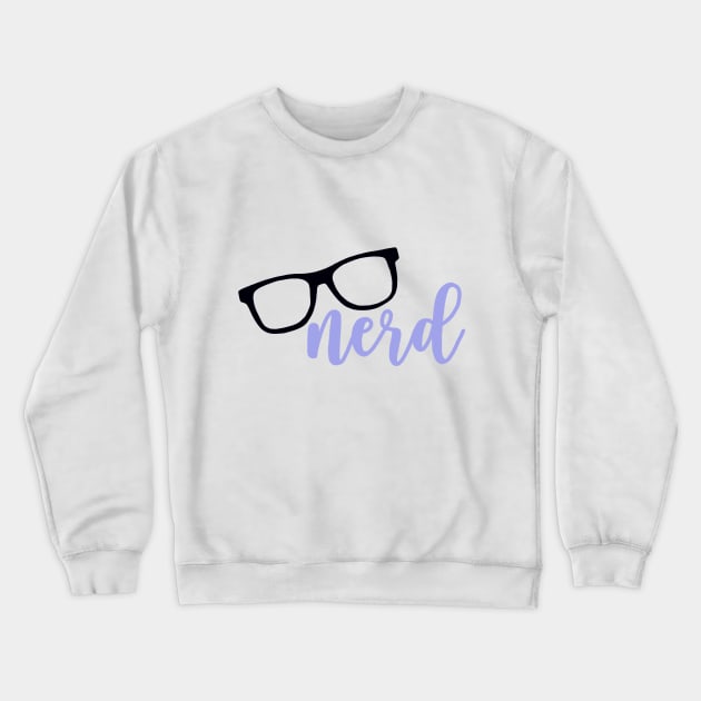 Nerd Crewneck Sweatshirt by maddie55meadows